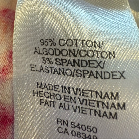 Jones New York Women's Pink and Brown Tie Dyed Patterned Top t shirt - Picture 9 of 9